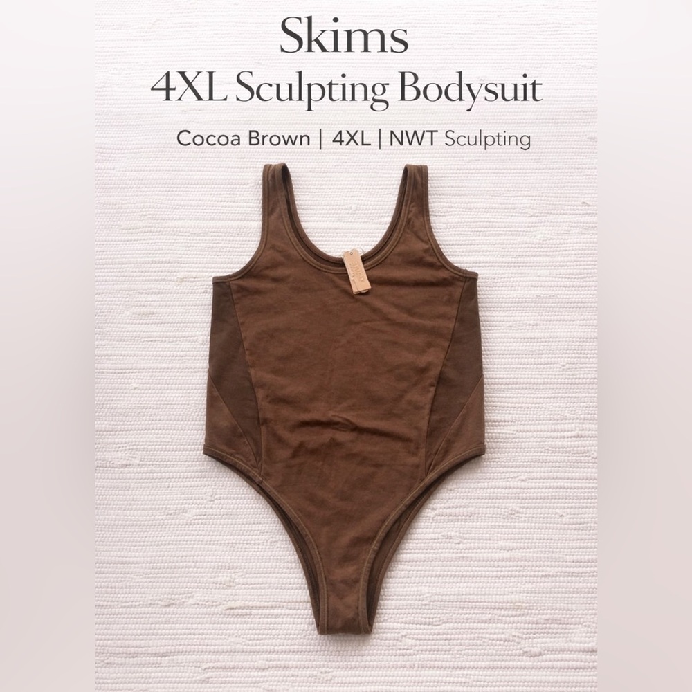 Skims 4XL Sculpting Bodysuit NWT Cocoa Brown Smoothing Tank